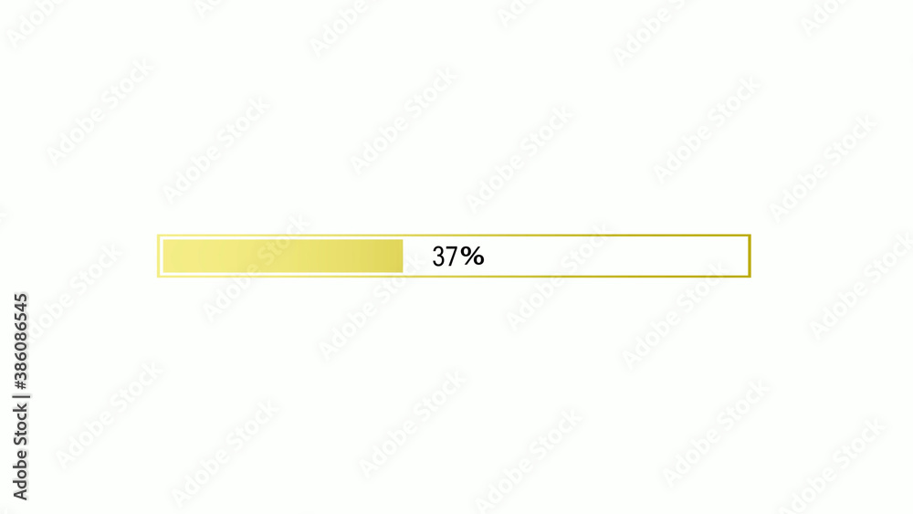 Yellow gradient waiting loading bar on white background, Waiting loading bar Yellow gradient waiting loading bar on white background, Waiting loading bar