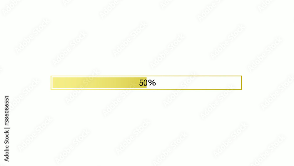 Yellow gradient waiting loading bar on white background, Waiting loading bar Yellow gradient waiting loading bar on white background, Waiting loading bar
