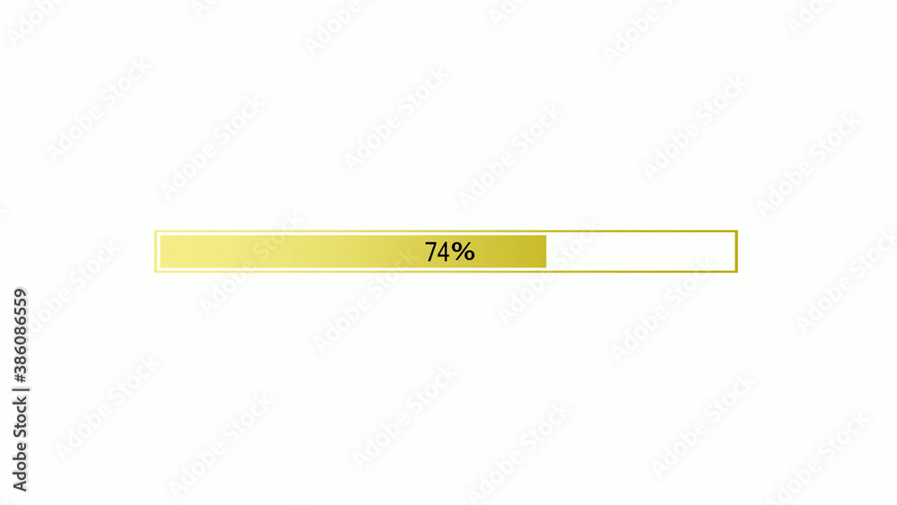 Yellow gradient waiting loading bar on white background, Waiting loading bar Yellow gradient waiting loading bar on white background, Waiting loading bar