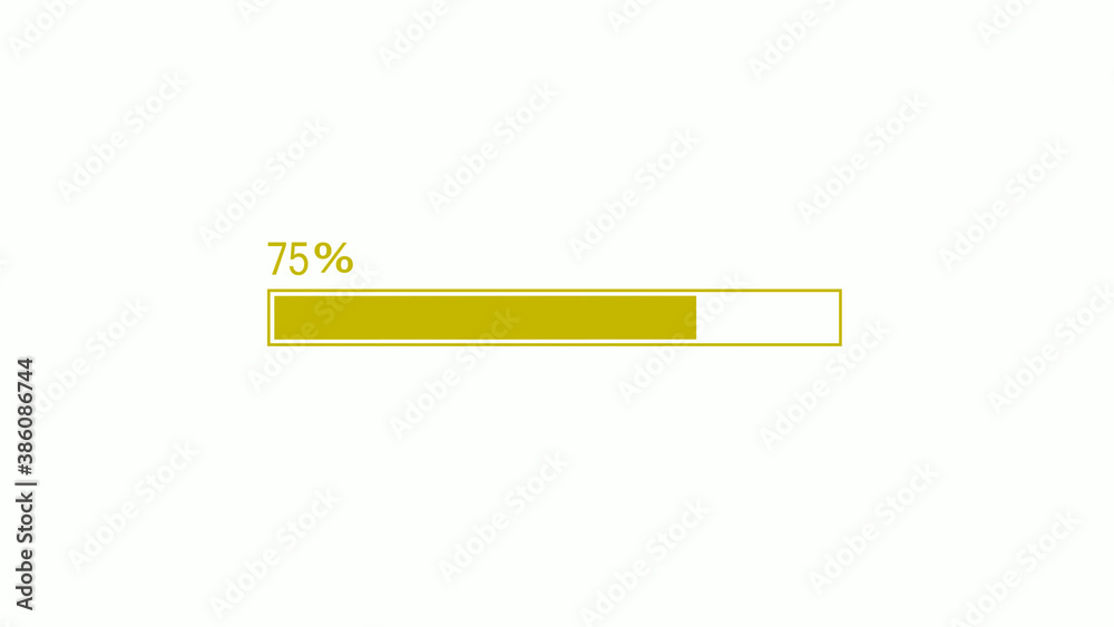 New yellow color waiting loading bar icon on white background, Loading bar New yellow color waiting loading bar icon on white background, Loading bar