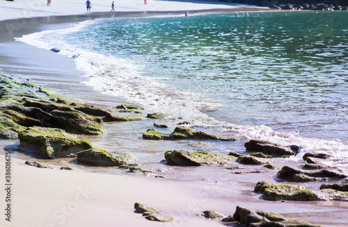 Beach waves ocean shore 