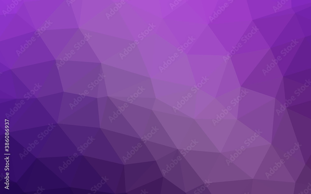Light Purple vector abstract polygonal cover. Light Purple vector abstract polygonal cover.