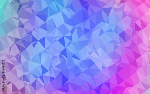 Light Multicolor, Rainbow vector abstract mosaic background.