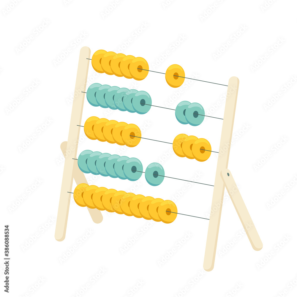 Children's logical toy abacus. Learning numbers and counting for kids Children's logical toy abacus. Learning numbers and counting for kids