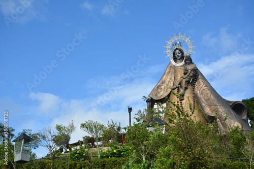 Regina Rica Rosarii statue facade in Tanay, Rizal, Philippines