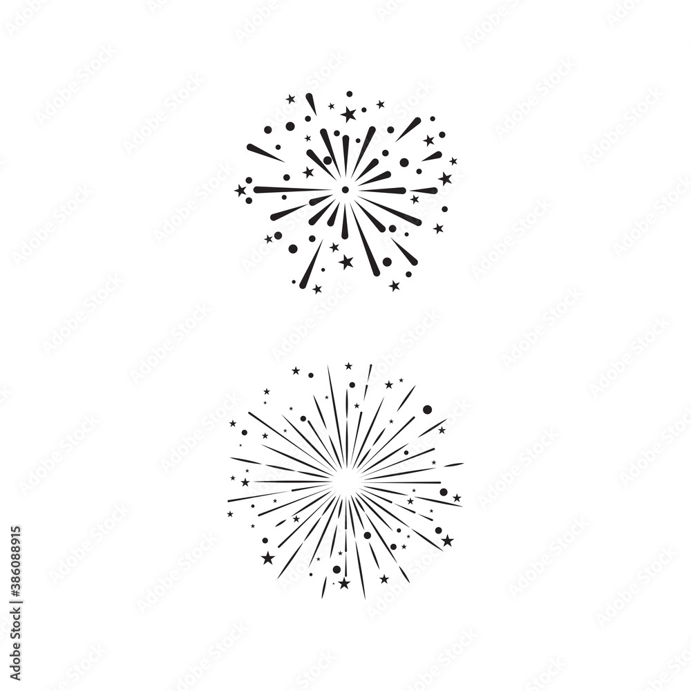 Fireworks Logo Template vector symbol