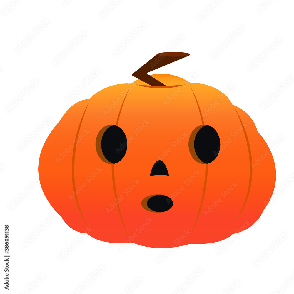 halloween pumpkin isolated on white