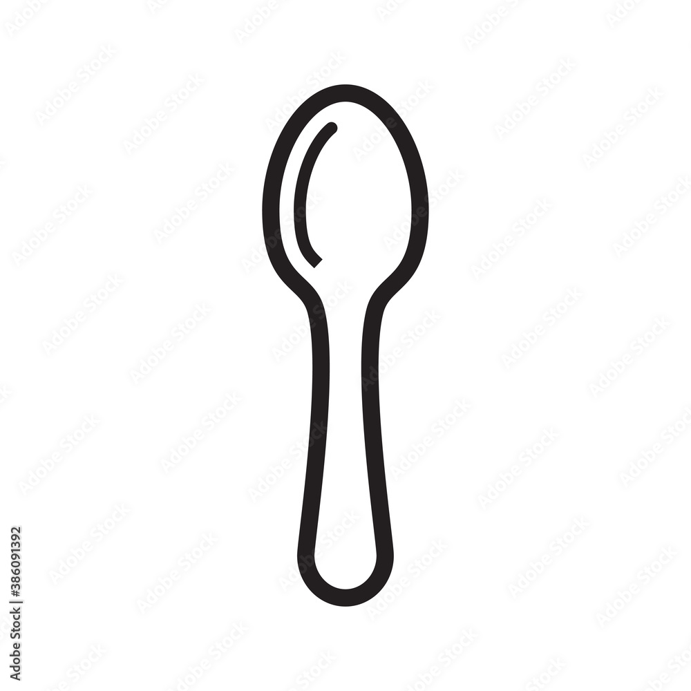 spoon icon vector symbol template spoon icon vector symbol template
