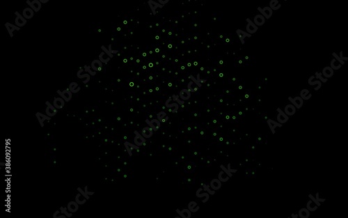 Light Green vector pattern with spheres. © Dmitry