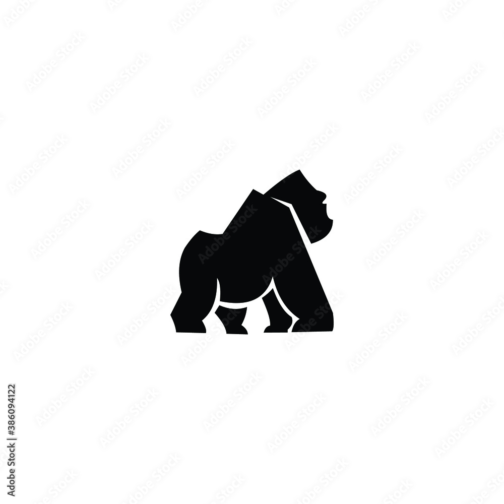 Obraz premium illustration logo gorilla vector icon templet