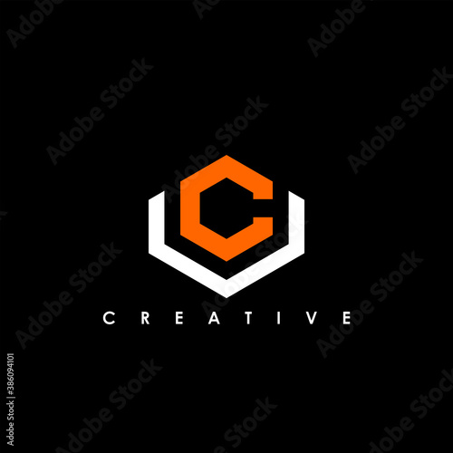 VC, CV Letter Initial Logo Design Template Vector Illustration	
