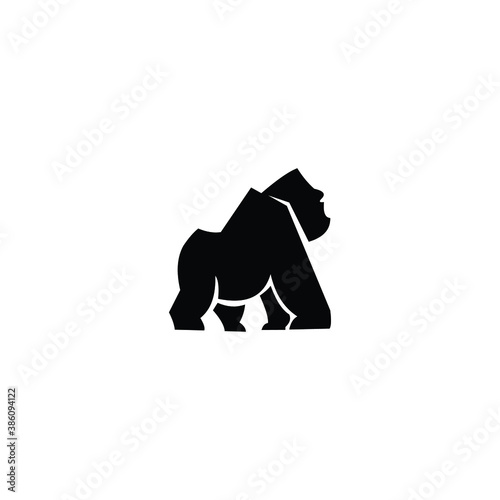 illustration logo gorilla vector icon templet