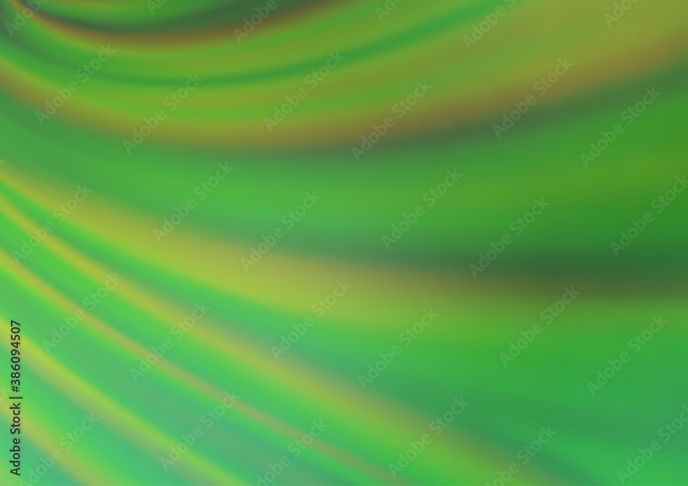 Light Green vector glossy abstract template.