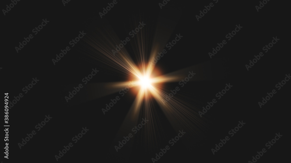 Light lens flare effect