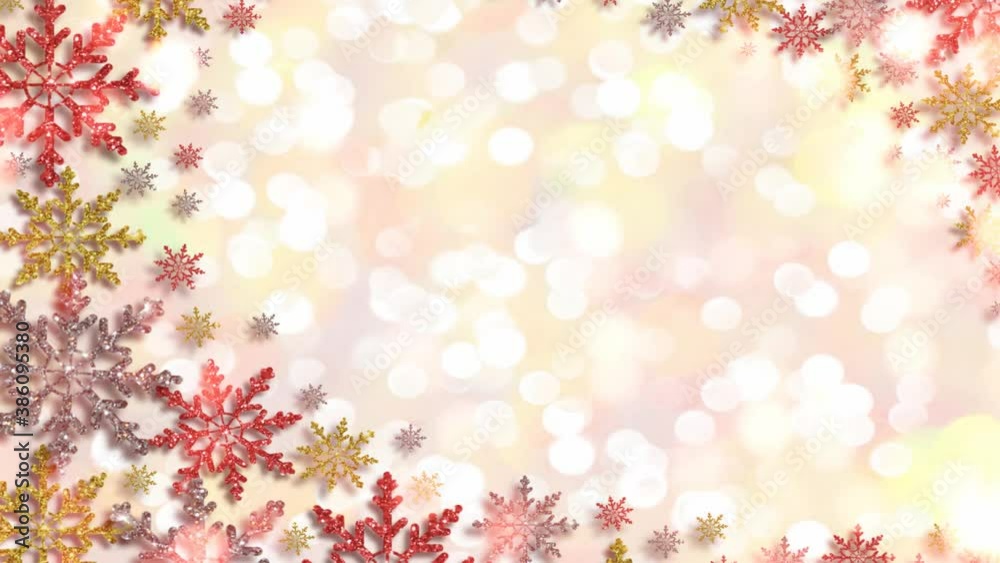 beautiful video with colorful snowflakes with iridescent sequins beautiful video with colorful snowflakes with iridescent sequins