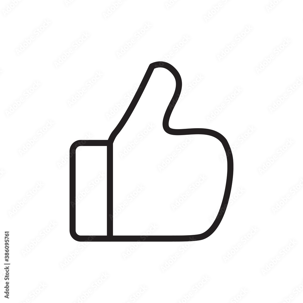 thumb icon vector symbol template