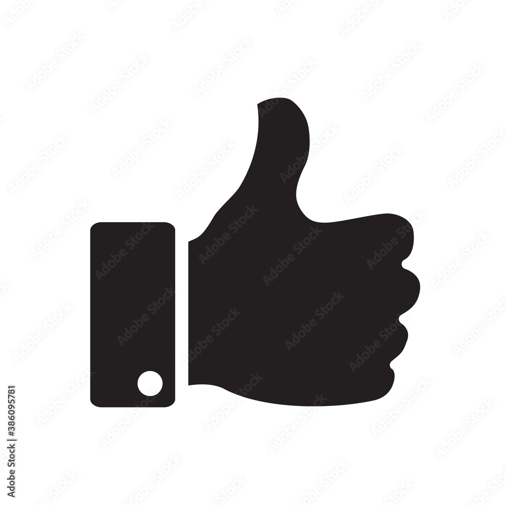 thumb icon vector symbol template thumb icon vector symbol template