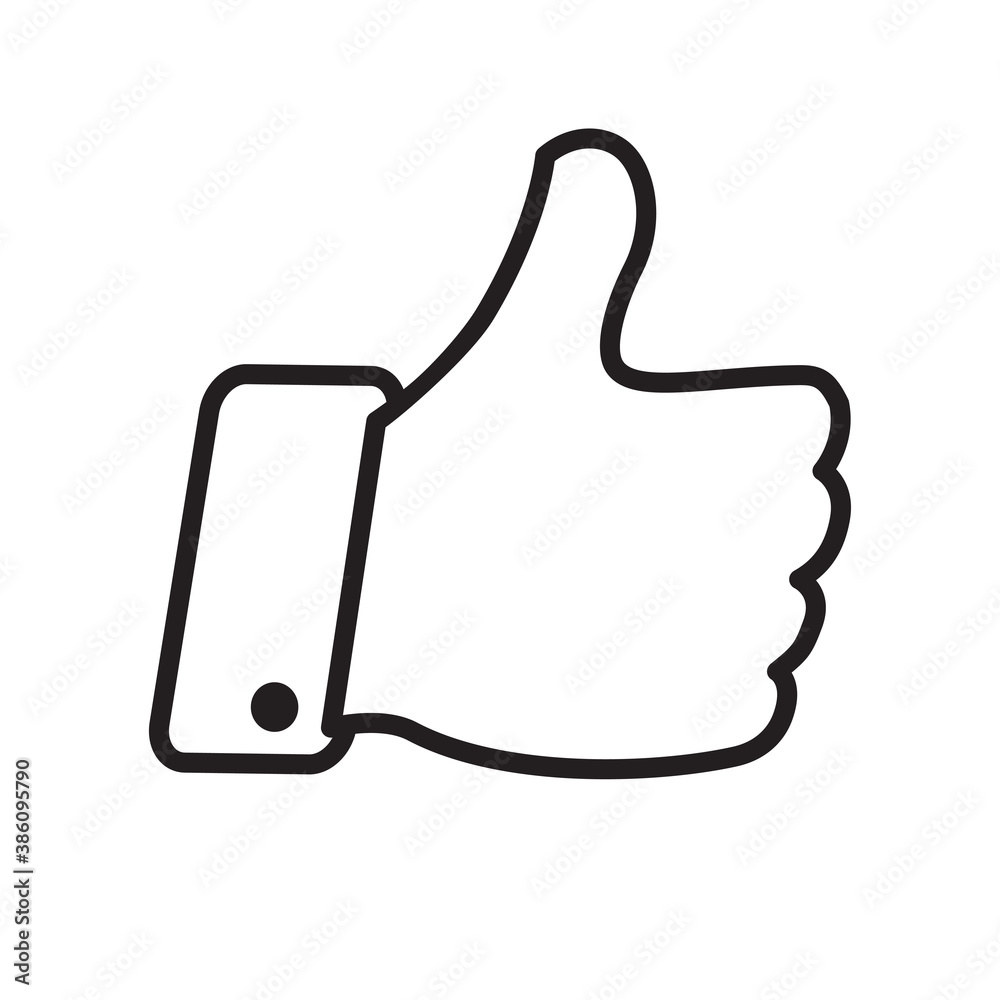 thumb icon vector symbol template thumb icon vector symbol template
