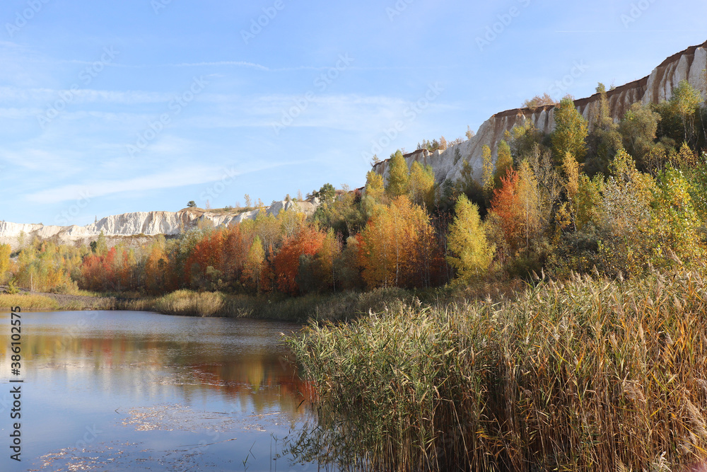 autumn landscape with lake autumn landscape with lake