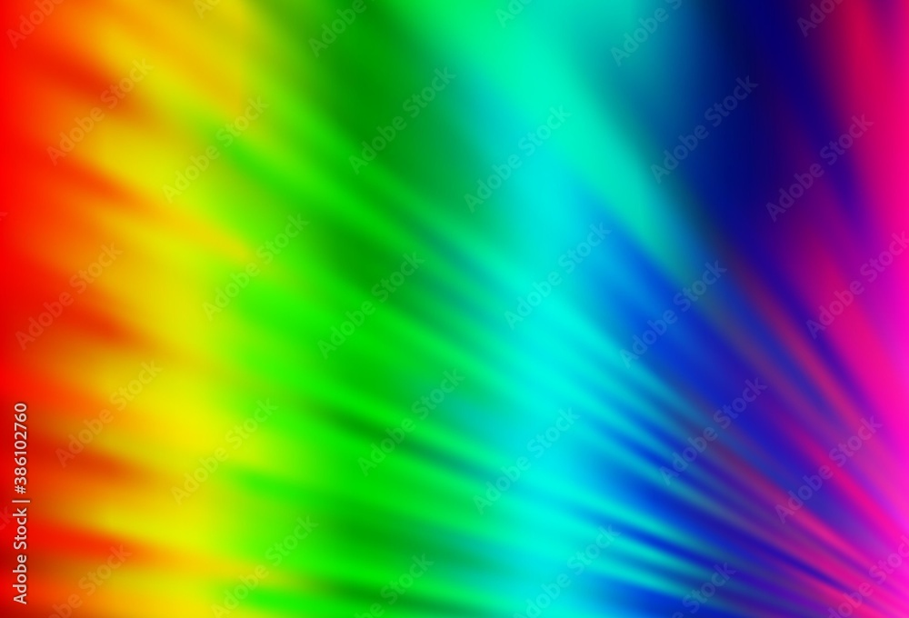 Obraz premium Light Multicolor, Rainbow vector layout with flat lines.