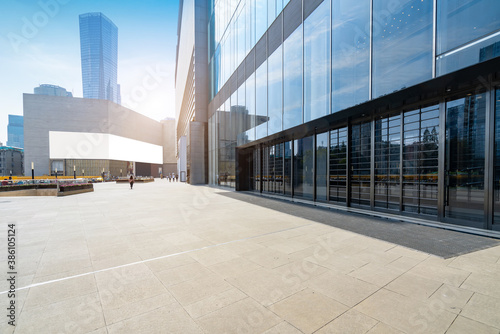 Financial Center Plaza and architecture  Nanjing  China