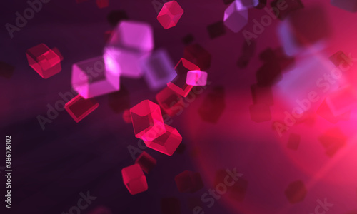 Abstract tech color backgro...
