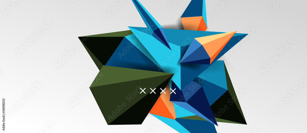 3d low poly abstract shape background vector illustration 3d low poly abstract shape background vector illustration
