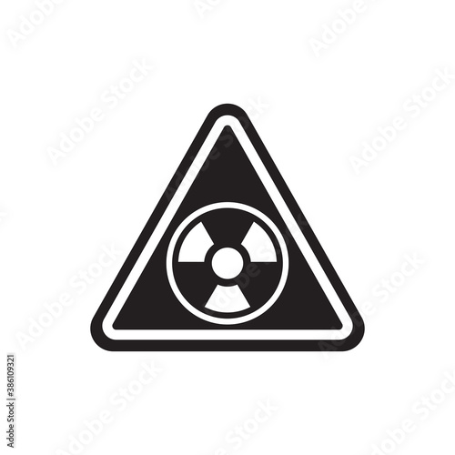 Radiation icon isolated on white background