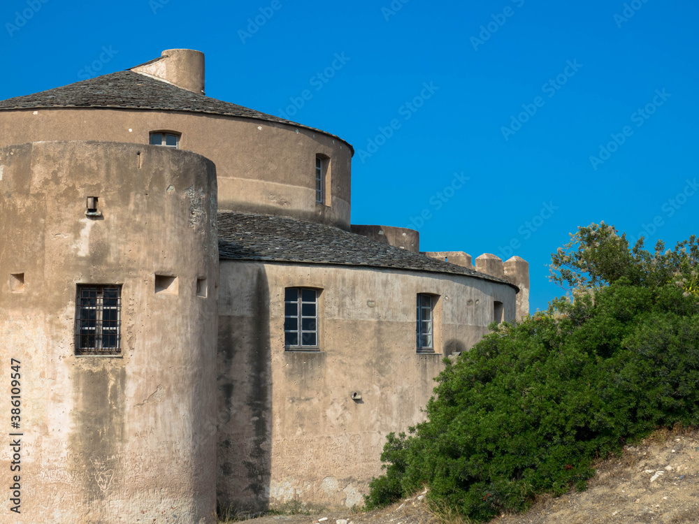 Alte genuesische Zitadelle in Saint-Florent, Korsika, Frankreich	