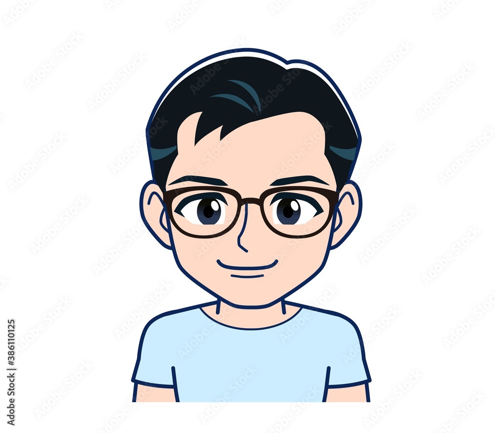Young man in a light blue T-shirt Young man in a light blue T-shirt