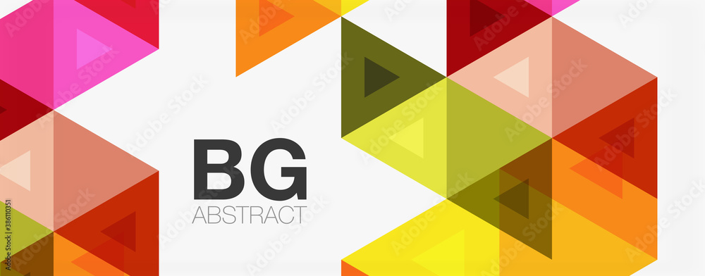 Mosaic triangle pattern abstract background for cover, banner, flyer and poster and other template Mosaic triangle pattern abstract background for cover, banner, flyer and poster and other template