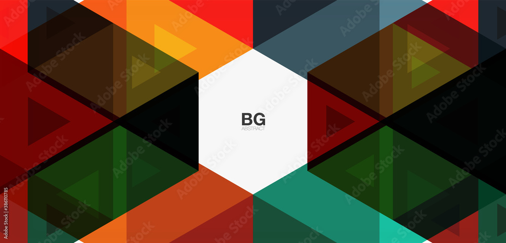 Mosaic triangle pattern abstract background for cover, banner, flyer and poster and other template Mosaic triangle pattern abstract background for cover, banner, flyer and poster and other template