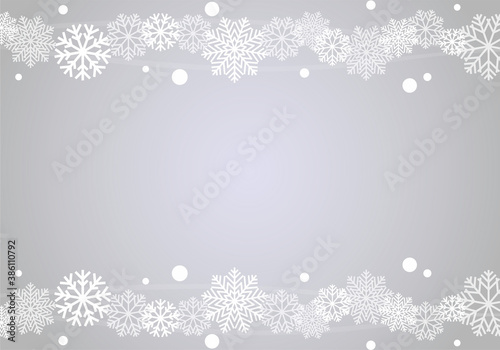 雪の結晶　背景イラスト