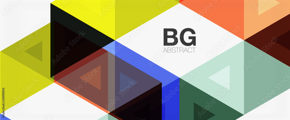 Mosaic triangle pattern abstract background for cover, banner, flyer and poster and other template Mosaic triangle pattern abstract background for cover, banner, flyer and poster and other template