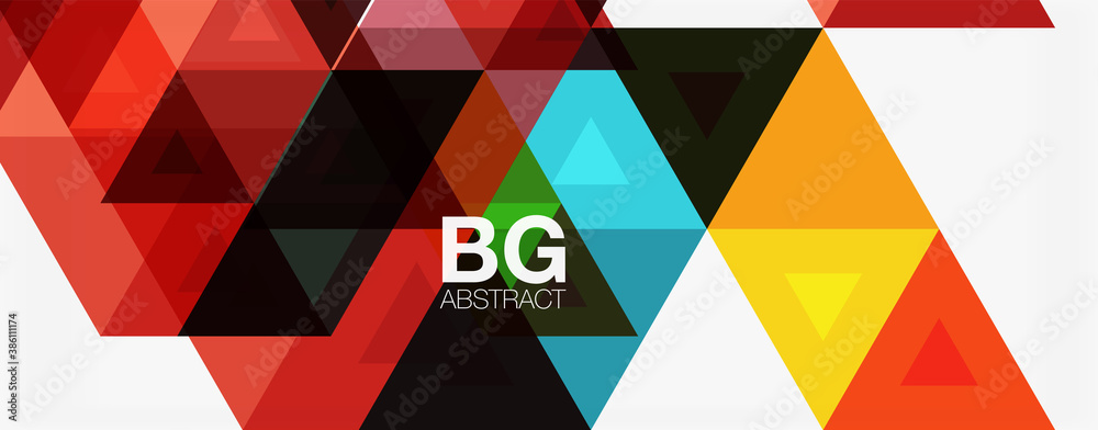 Mosaic triangle pattern abstract background for cover, banner, flyer and poster and other template Mosaic triangle pattern abstract background for cover, banner, flyer and poster and other template