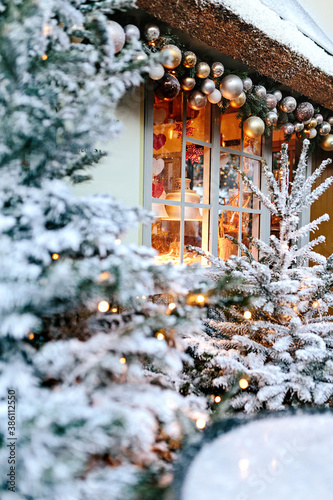 Tivoli Christmas fare decorations, Denmark photo