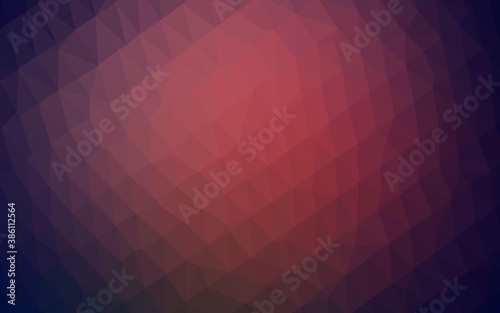 Dark Pink vector polygonal template.