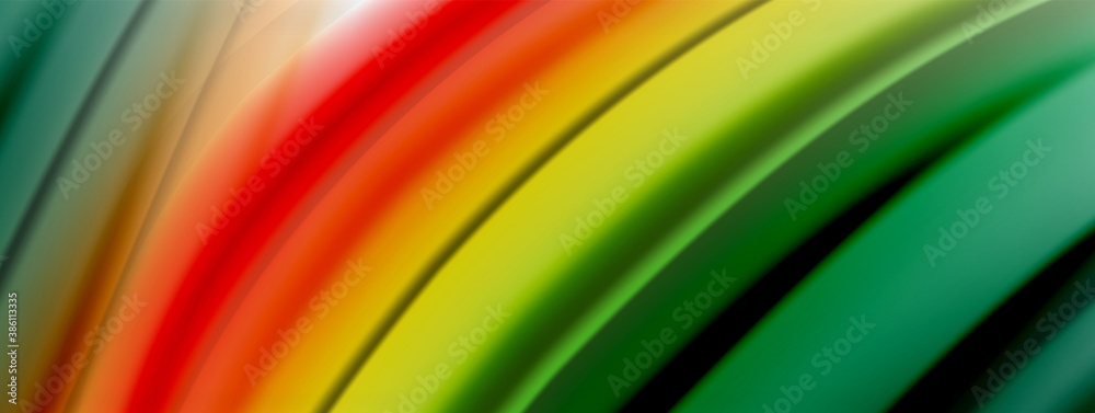 Abstract Background. Smooth flowing lines, blurred waves, rainbow color style stripes. Vector illustrations for covers, banners, flyers and posters and other Abstract Background. Smooth flowing lines, blurred waves, rainbow color style stripes. Vector illustrations for covers, banners, flyers and posters and other