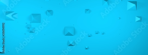 Abstract pyramid geometric concept background