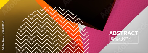 Low poly 3d geometric shapes, minimal abstract background. Vector illustrations for covers, banners, flyers and posters and other