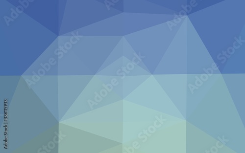 Light BLUE vector abstract polygonal layout.