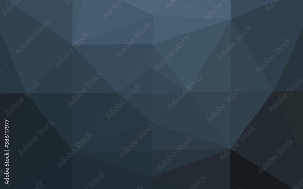Dark BLUE vector shining triangular pattern. Dark BLUE vector shining triangular pattern.