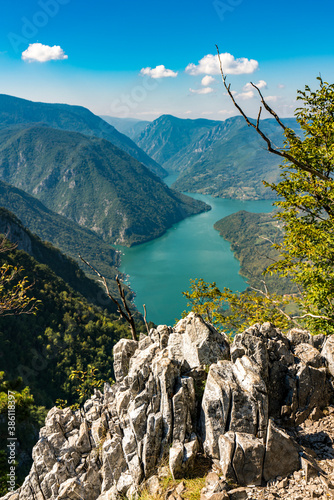 Perucac lake and river Drin...