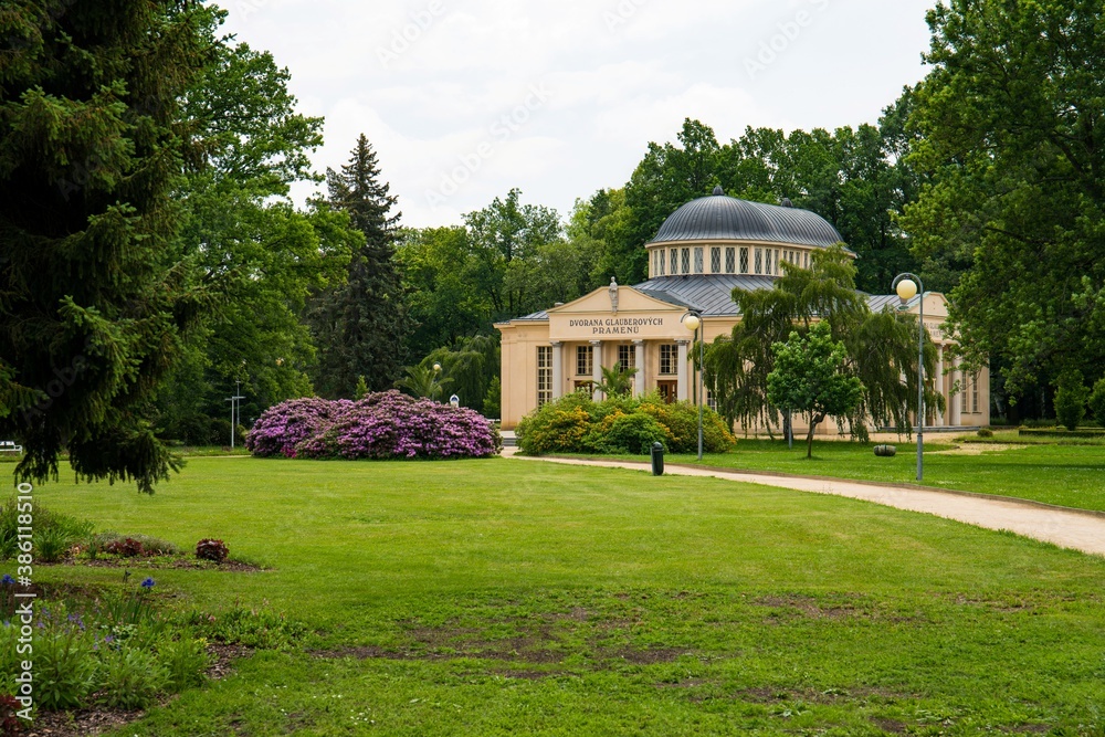 Spa town Frantiskovy Lazne in West Bohemia