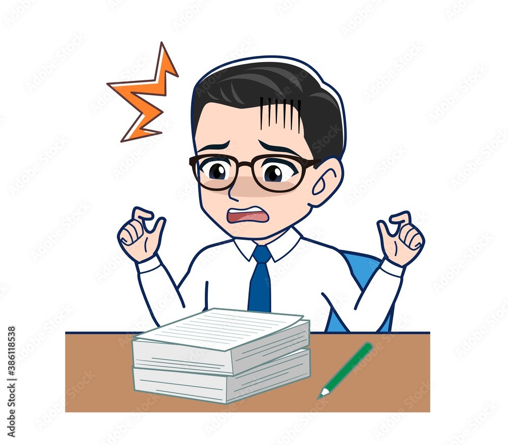 Young employee in a white shirt Young employee in a white shirt