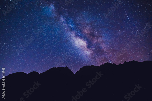 Fototapeta Naklejka Na Ścianę i Meble -  Starry Milky Way at Oahu, Hawaii