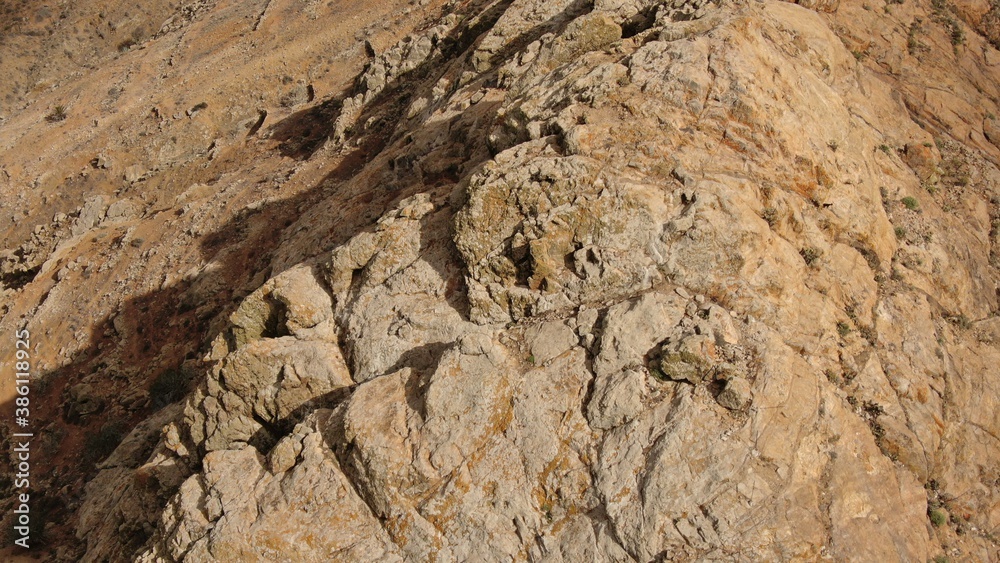 desert mountains with beautiful shapes and colors