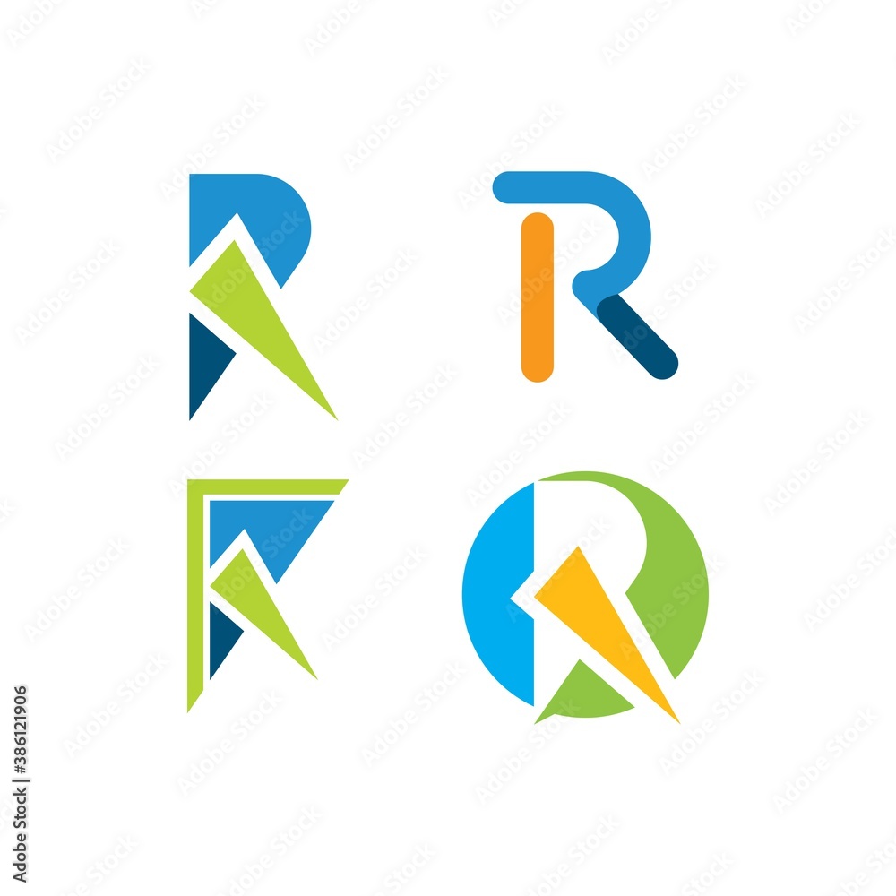 R letter icon business vector design R letter icon business vector design
