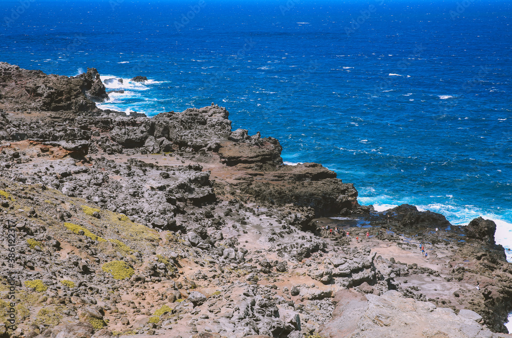 Anakaluahine Gulch, West Maui coast, Hawaii
