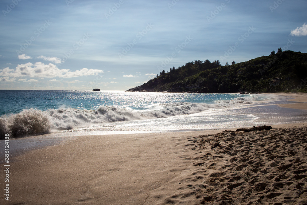 beach in the morning